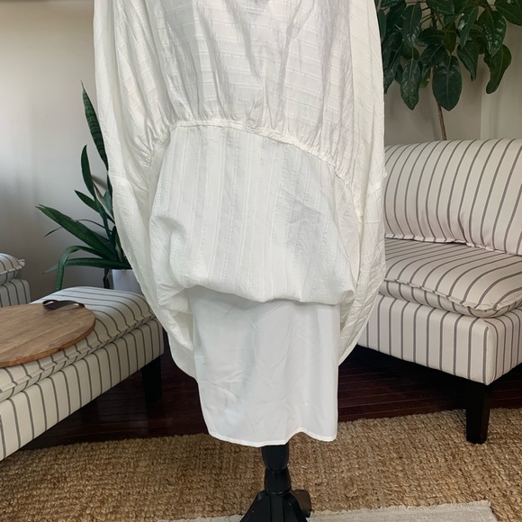 Peach and Love California Full Length Tiered Maxi Dress Cream Color Size‎ Large - Picture 7 of 16